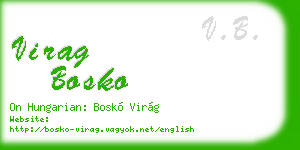 virag bosko business card