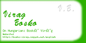 virag bosko business card